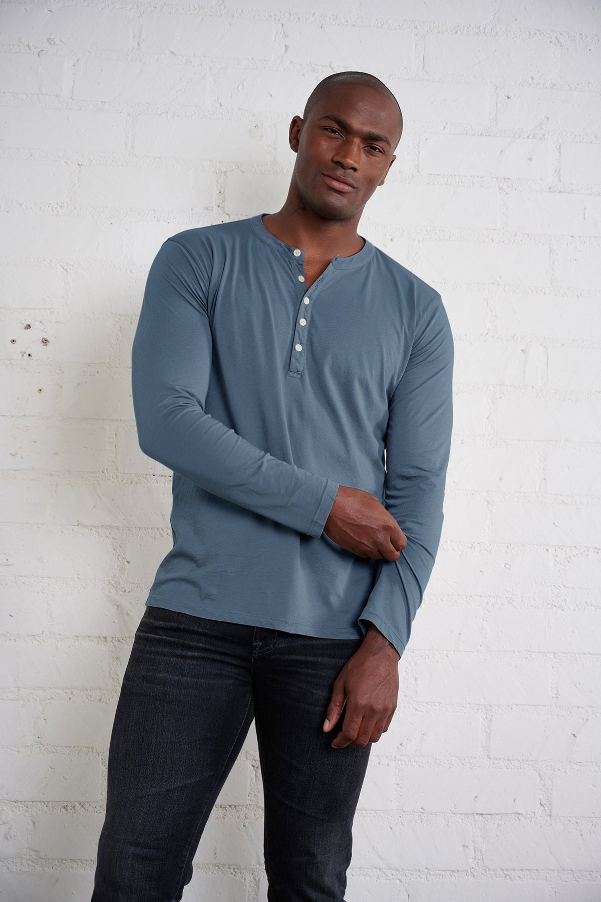   ALVARO COTTON JERSEY HENLEY - Velvet Staging 2.0 