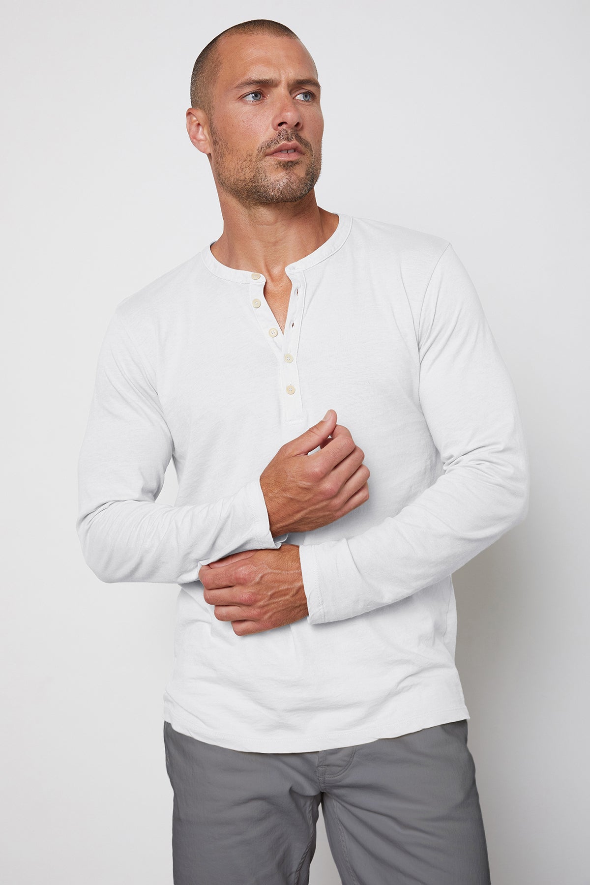 ALVARO COTTON JERSEY HENLEY - Velvet Staging 2.0-26916044832964