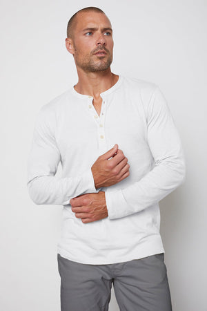 ALVARO COTTON JERSEY HENLEY - Velvet Staging 2.0