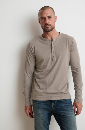ALVARO COTTON JERSEY HENLEY - Velvet Staging 2.0