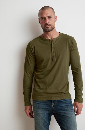 ALVARO COTTON JERSEY HENLEY - Velvet Staging 2.0