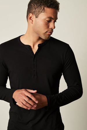 ALVARO COTTON JERSEY HENLEY - Velvet Staging 2.0