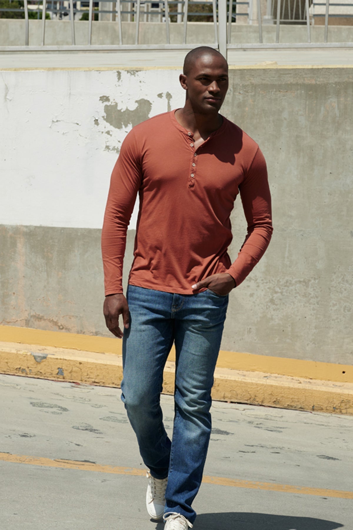 ALVARO COTTON JERSEY HENLEY - Velvet Staging 2.0-26916043718852