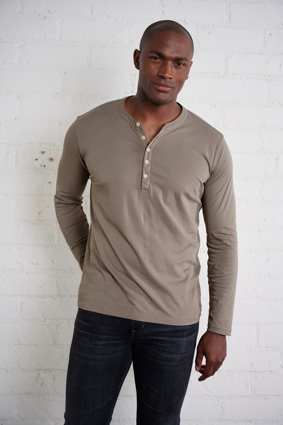 ALVARO COTTON JERSEY HENLEY - Velvet Staging 2.0-26916044374212