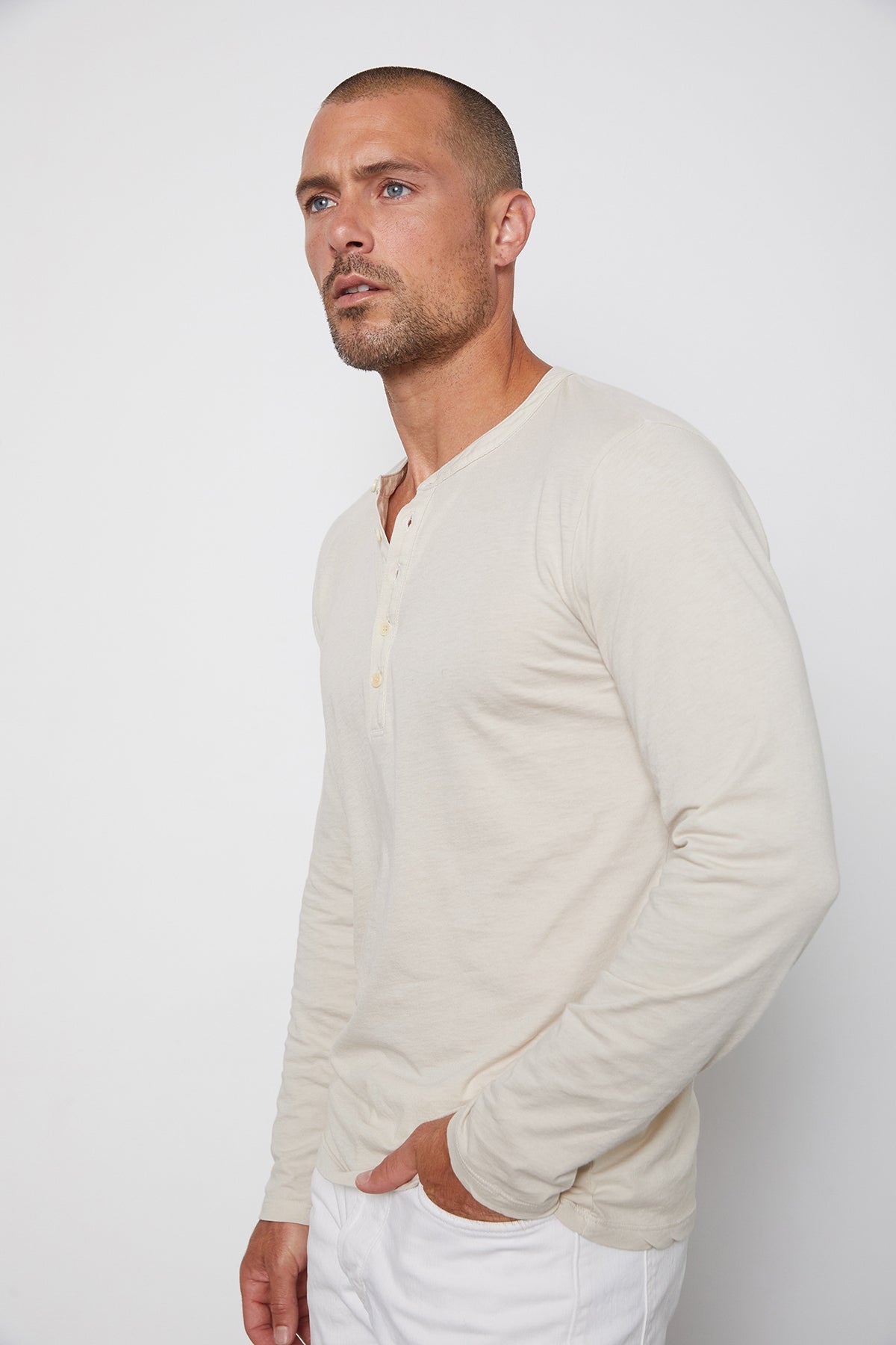   ALVARO COTTON JERSEY HENLEY - Velvet Staging 2.0 