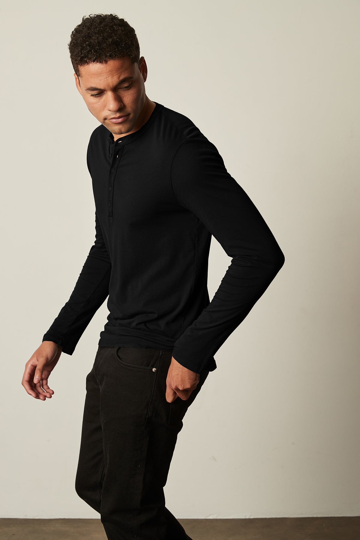   ALVARO COTTON JERSEY HENLEY - Velvet Staging 2.0 