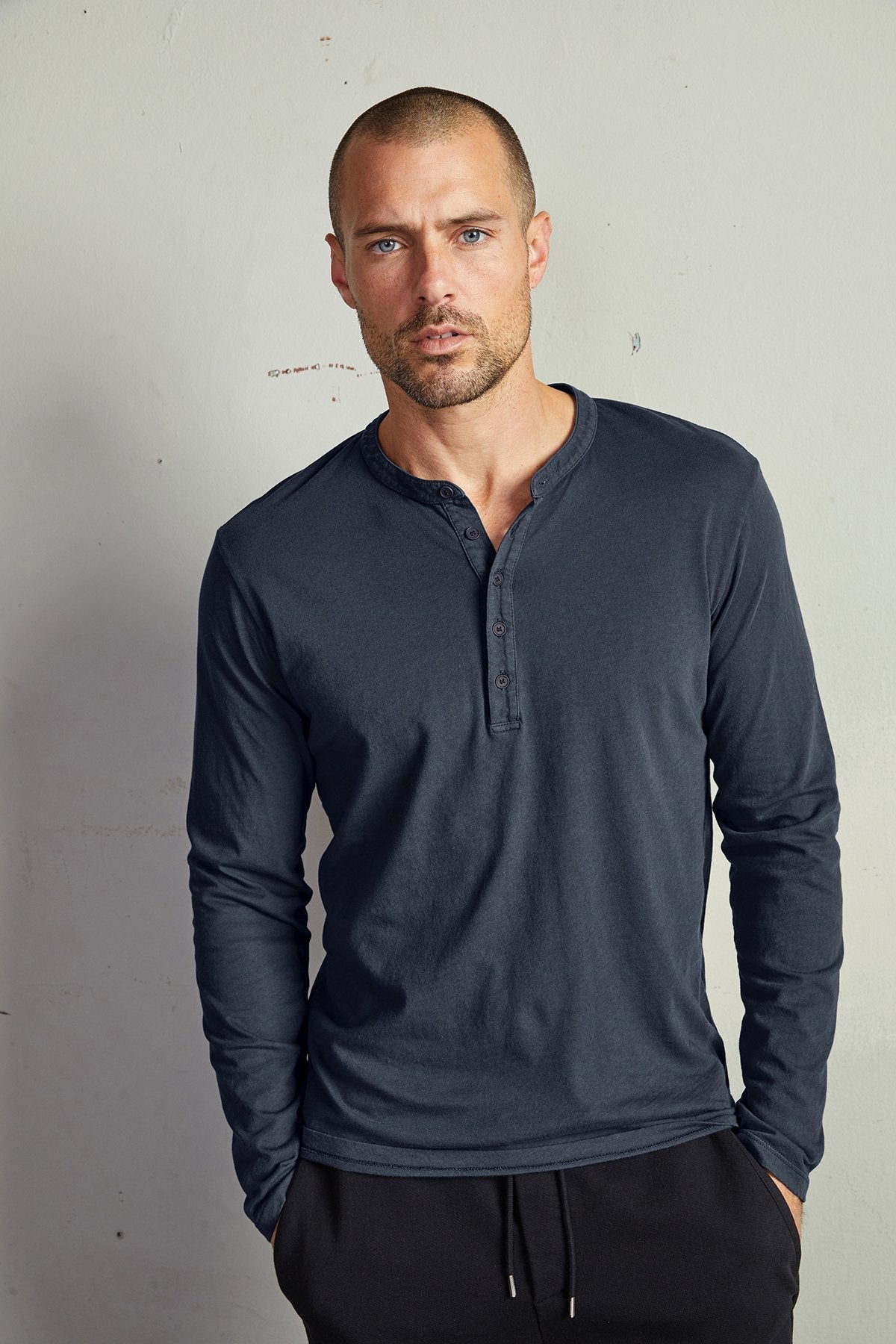 ALVARO COTTON JERSEY HENLEY - Velvet Staging 2.0-26916042047684