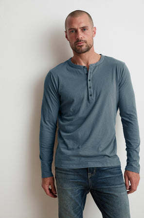 ALVARO COTTON JERSEY HENLEY - Velvet Staging 2.0