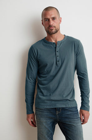 ALVARO COTTON JERSEY HENLEY - Velvet Staging 2.0