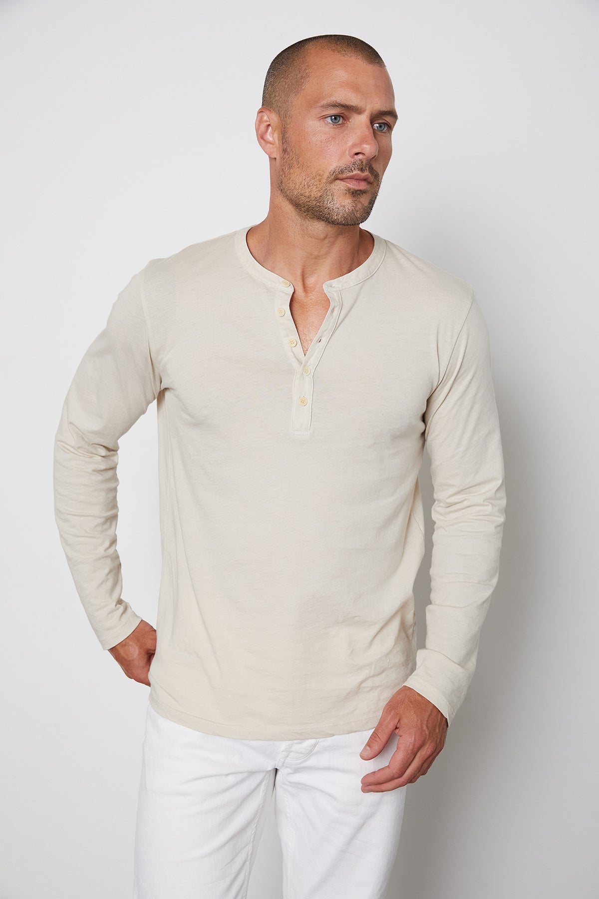   ALVARO COTTON JERSEY HENLEY - Velvet Staging 2.0 