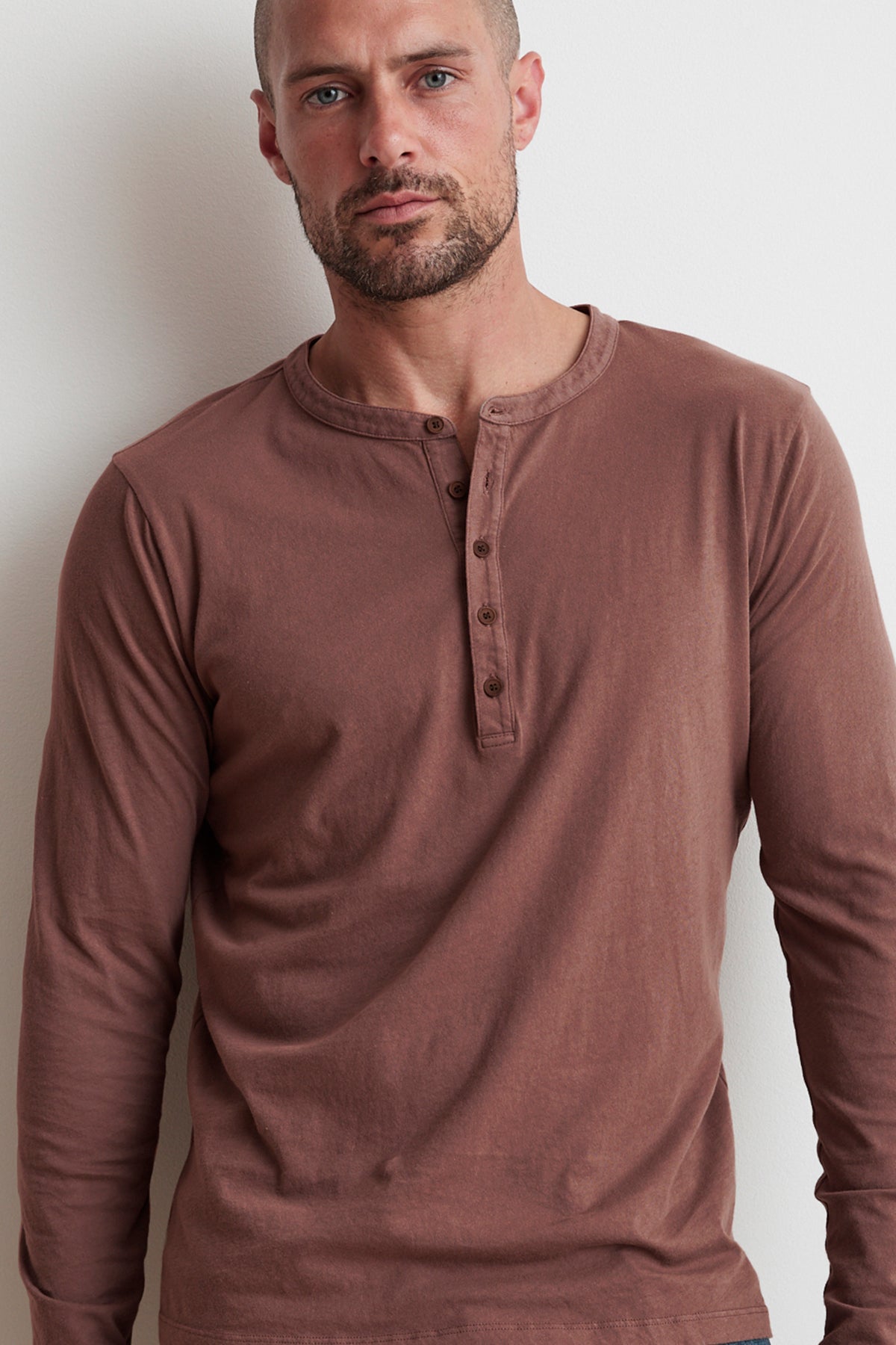 ALVARO COTTON JERSEY HENLEY - Velvet Staging 2.0