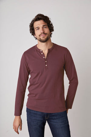 ALVARO COTTON JERSEY HENLEY - Velvet Staging 2.0