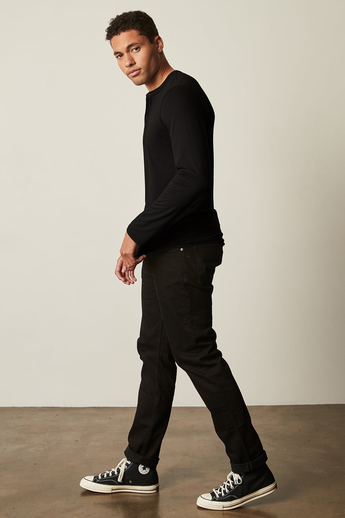   ALVARO COTTON JERSEY HENLEY - Velvet Staging 2.0 