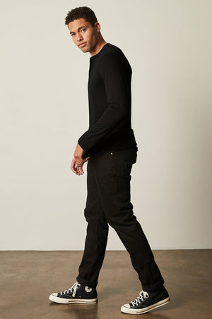 ALVARO COTTON JERSEY HENLEY - Velvet Staging 2.0