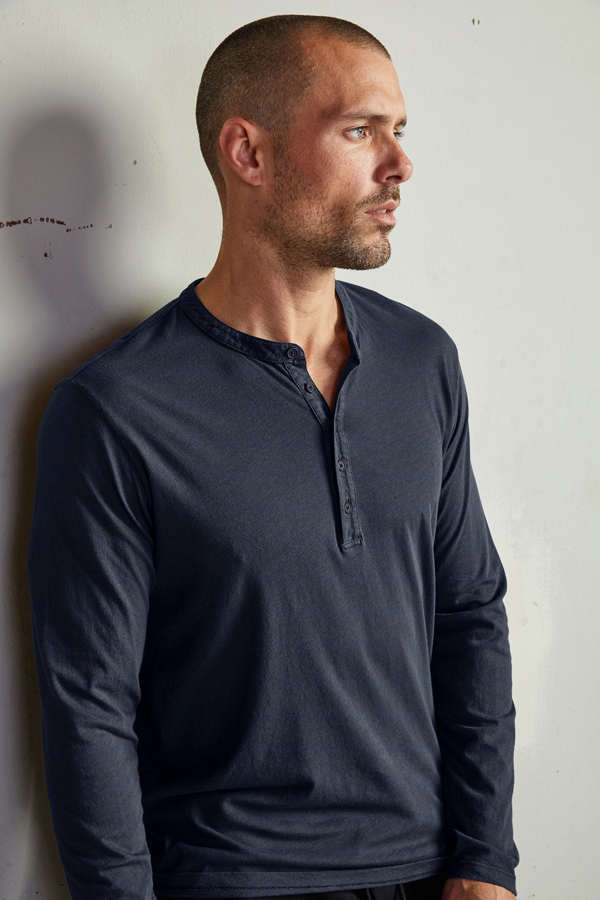 ALVARO COTTON JERSEY HENLEY - Velvet Staging 2.0-26916042113220