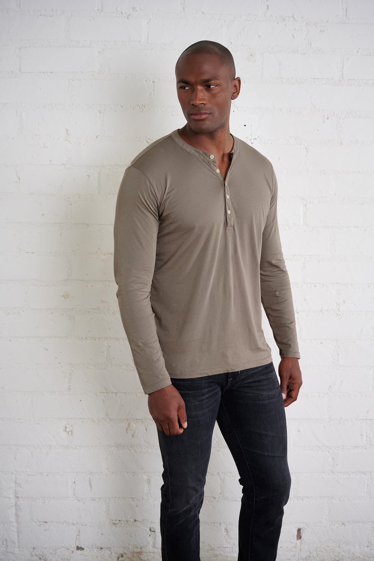 ALVARO COTTON JERSEY HENLEY - Velvet Staging 2.0-26916044439748
