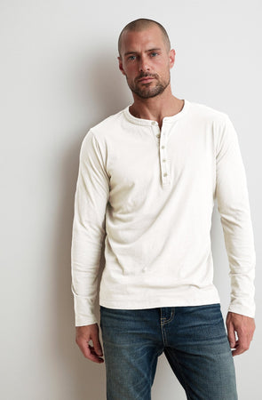ALVARO COTTON JERSEY HENLEY - Velvet Staging 2.0