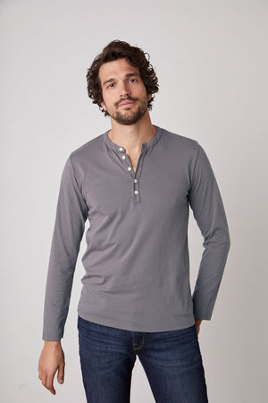 ALVARO COTTON JERSEY HENLEY - Velvet Staging 2.0