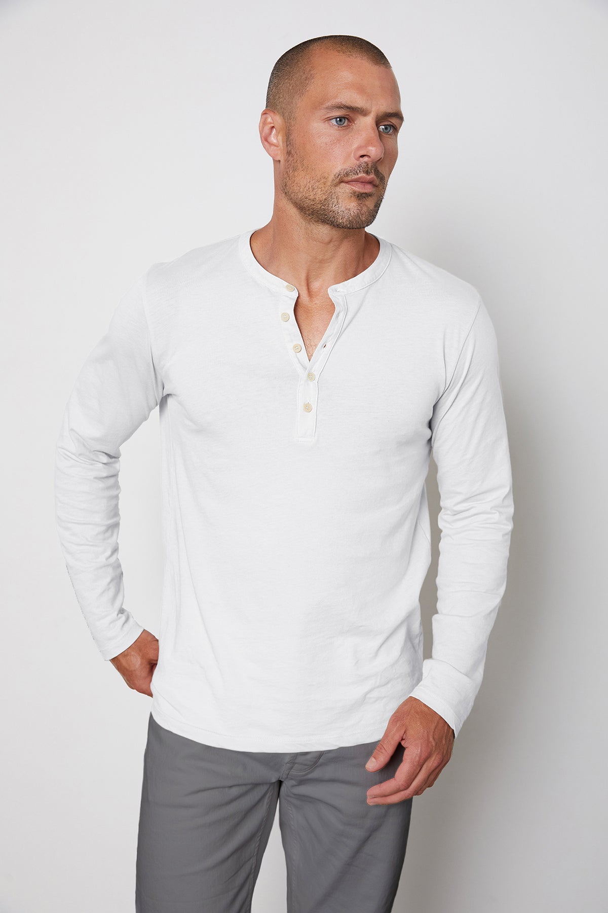 ALVARO COTTON JERSEY HENLEY - Velvet Staging 2.0-26916044865732