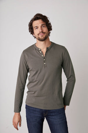 ALVARO COTTON JERSEY HENLEY - Velvet Staging 2.0