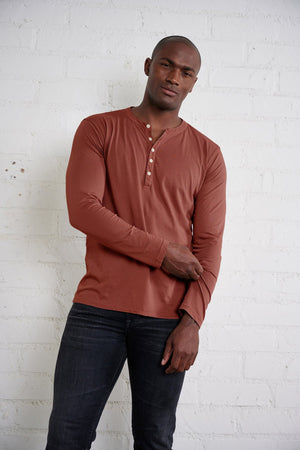 ALVARO COTTON JERSEY HENLEY - Velvet Staging 2.0