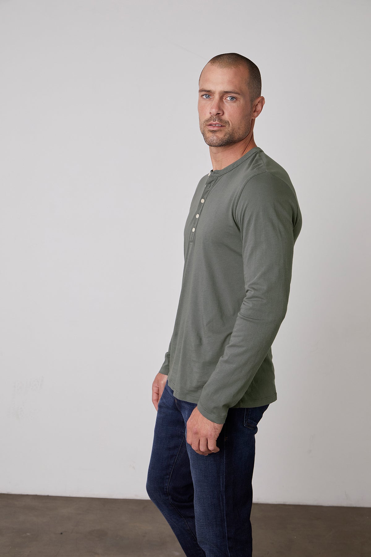   ALVARO COTTON JERSEY HENLEY - Velvet Staging 2.0 