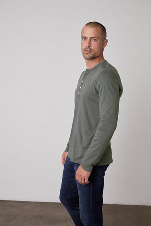 ALVARO COTTON JERSEY HENLEY - Velvet Staging 2.0