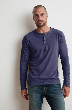 ALVARO COTTON JERSEY HENLEY - Velvet Staging 2.0