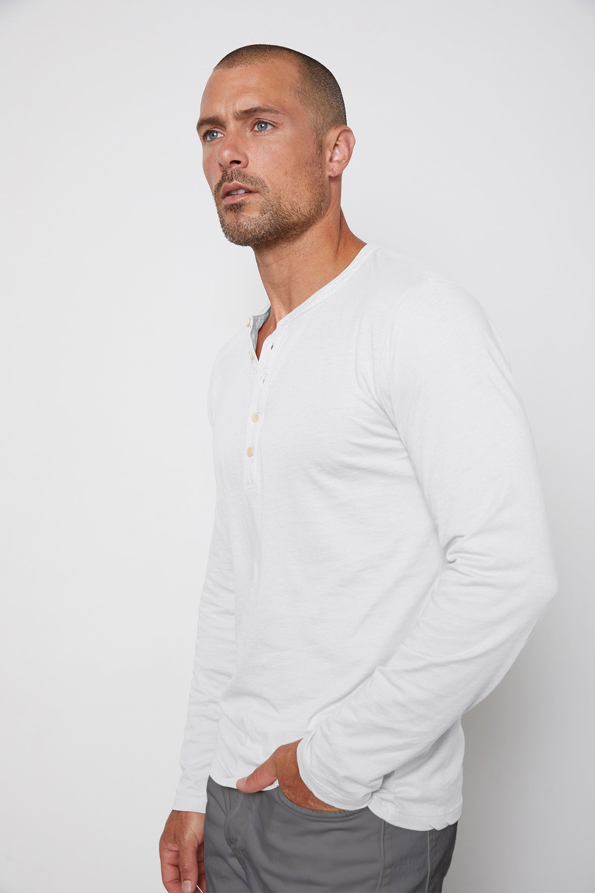   ALVARO COTTON JERSEY HENLEY - Velvet Staging 2.0 