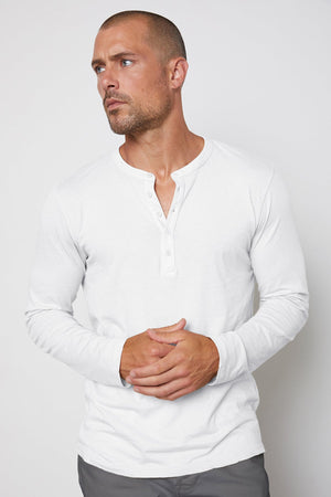 ALVARO COTTON JERSEY HENLEY - Velvet Staging 2.0