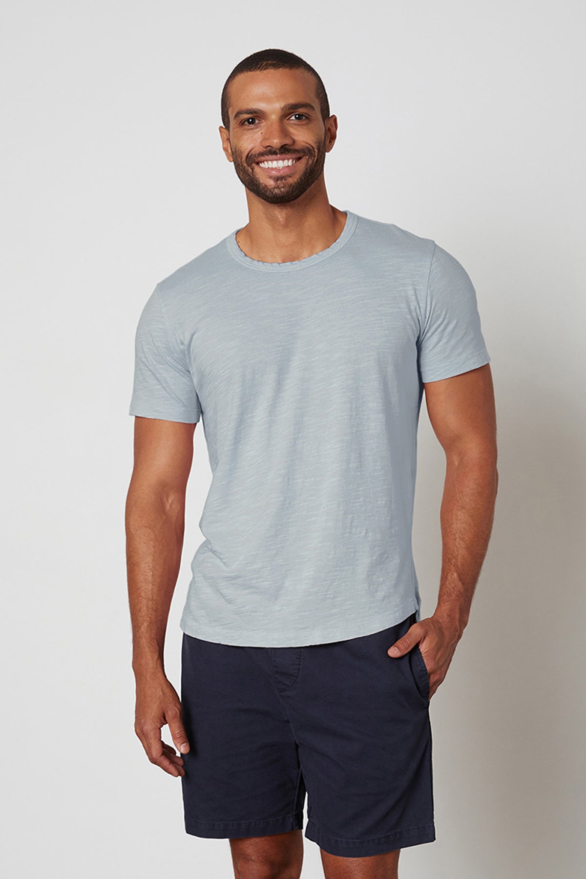 AMARO CREW NECK SLUB TEE - Velvet Staging 2.0-26916047651012