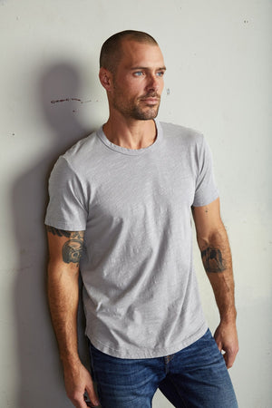 AMARO CREW NECK SLUB TEE - Velvet Staging 2.0