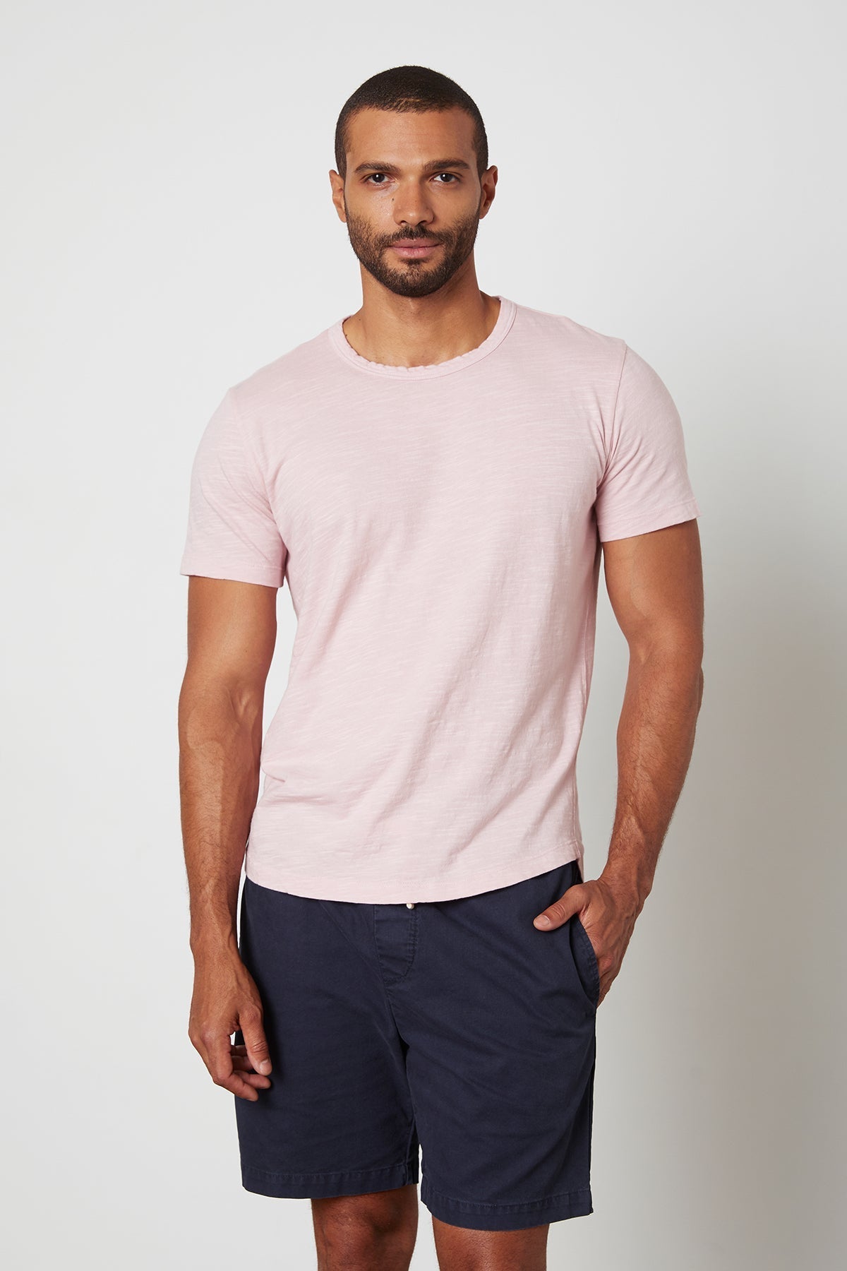 AMARO CREW NECK SLUB TEE - Velvet Staging 2.0-26916047028420