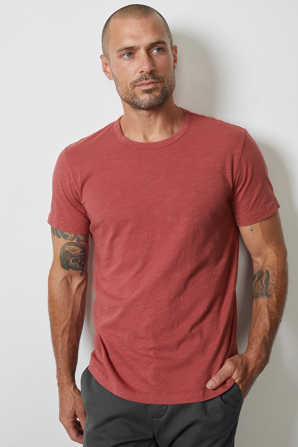 AMARO CREW NECK SLUB TEE - Velvet Staging 2.0-26916047225028