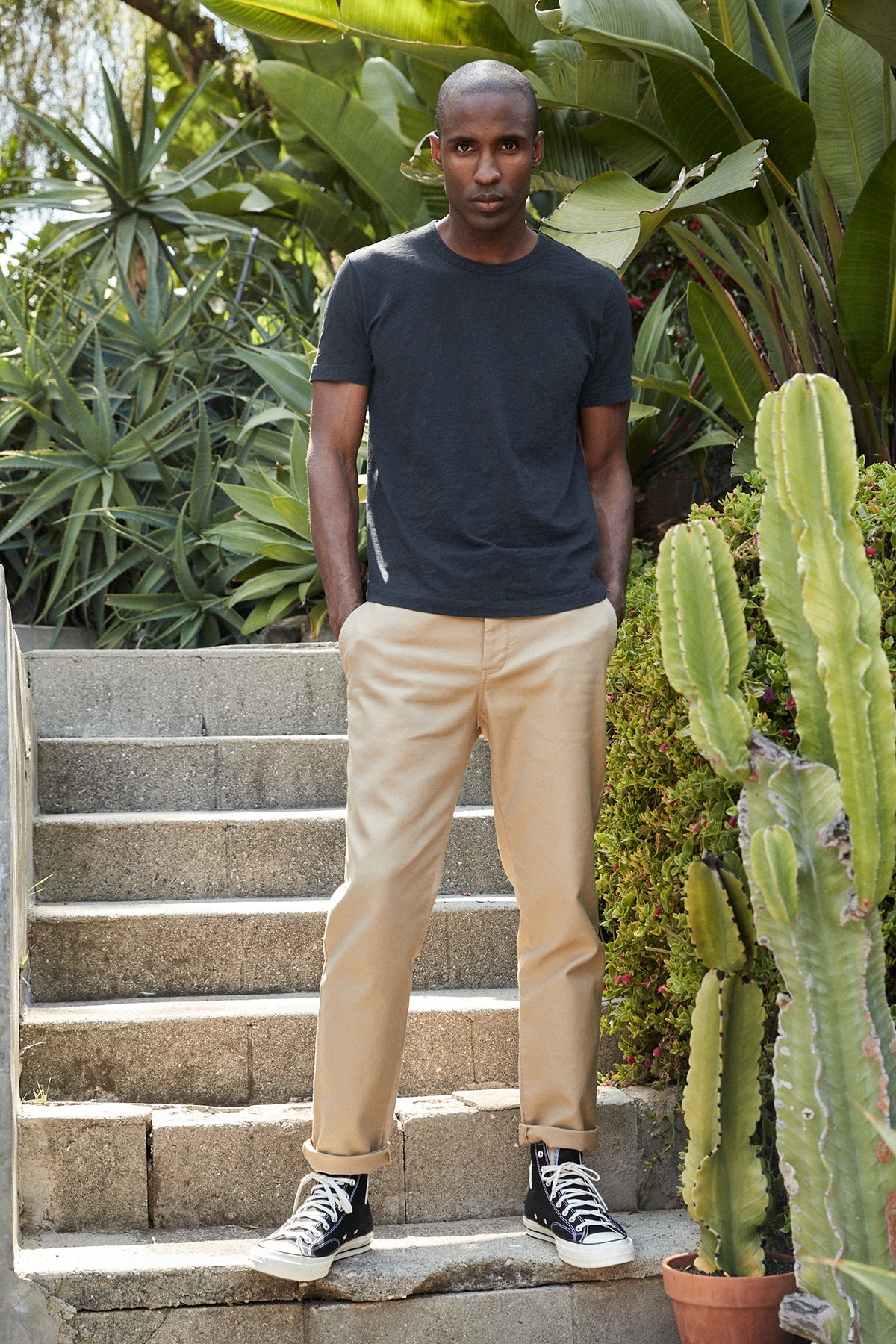 AMARO CREW NECK SLUB TEE - Velvet Staging 2.0-26916056498372