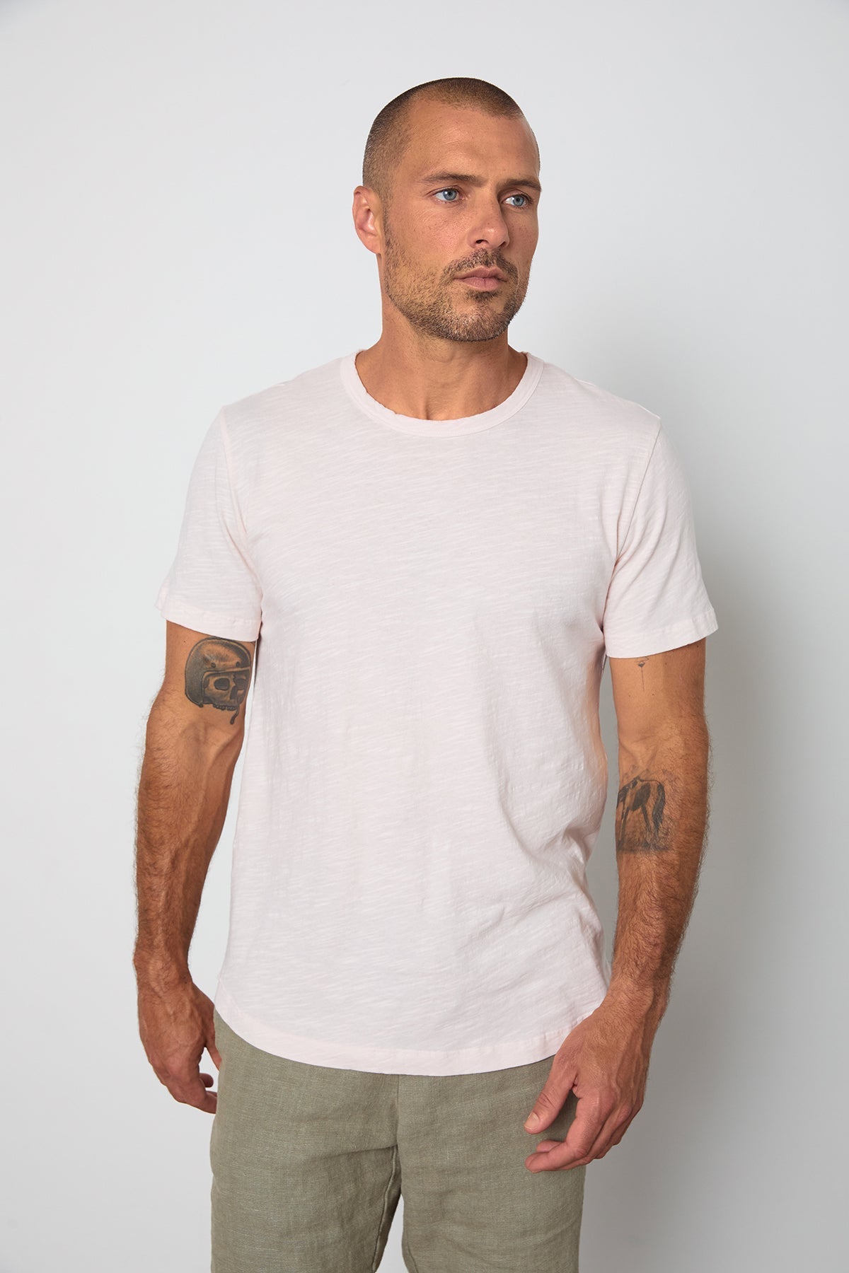 AMARO CREW NECK SLUB TEE - Velvet Staging 2.0