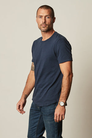 AMARO CREW NECK SLUB TEE - Velvet Staging 2.0