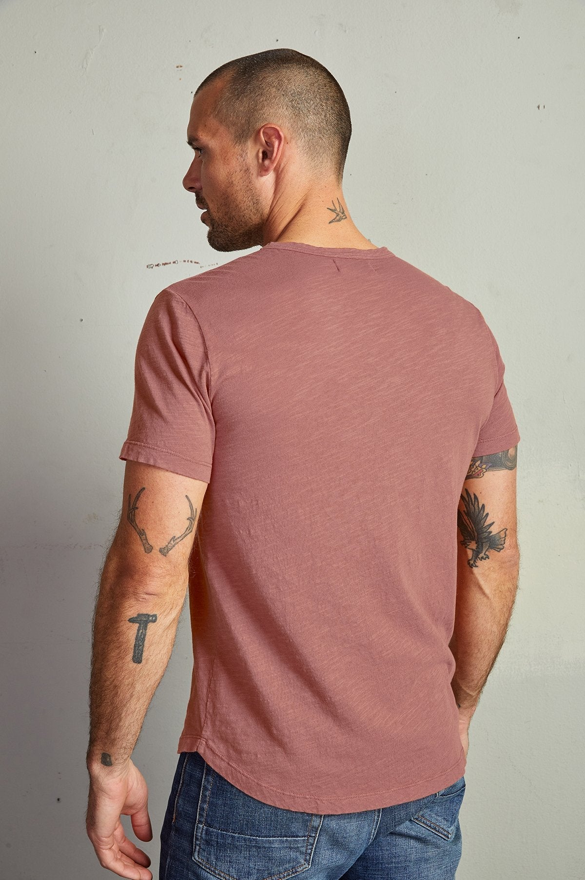 AMARO CREW NECK SLUB TEE - Velvet Staging 2.0-26916038901956
