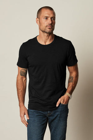 AMARO CREW NECK SLUB TEE - Velvet Staging 2.0