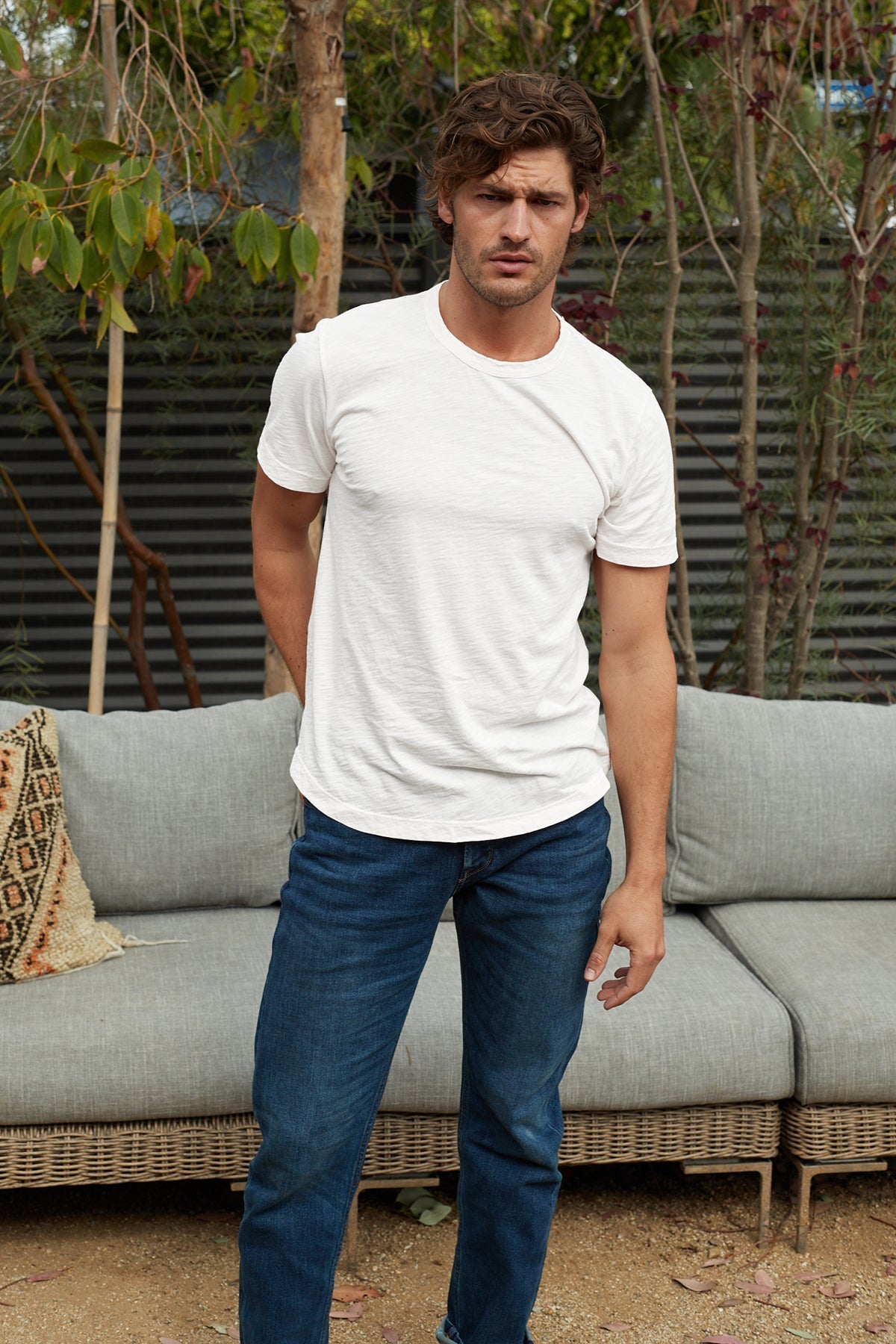 AMARO CREW NECK SLUB TEE - Velvet Staging 2.0