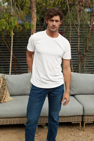 AMARO CREW NECK SLUB TEE - Velvet Staging 2.0