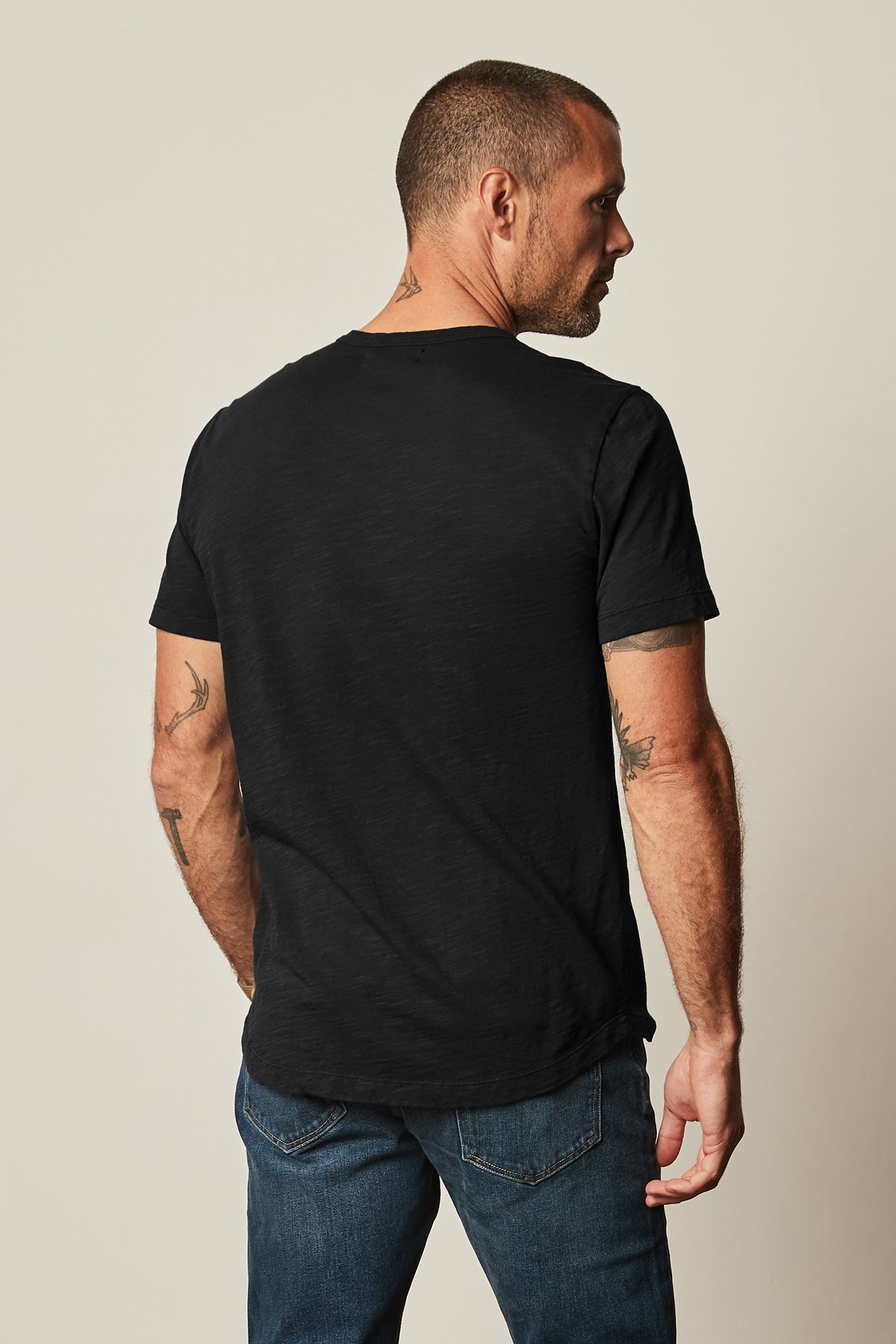 AMARO CREW NECK SLUB TEE - Velvet Staging 2.0-26916048109764