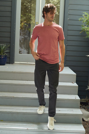AMARO CREW NECK SLUB TEE - Velvet Staging 2.0