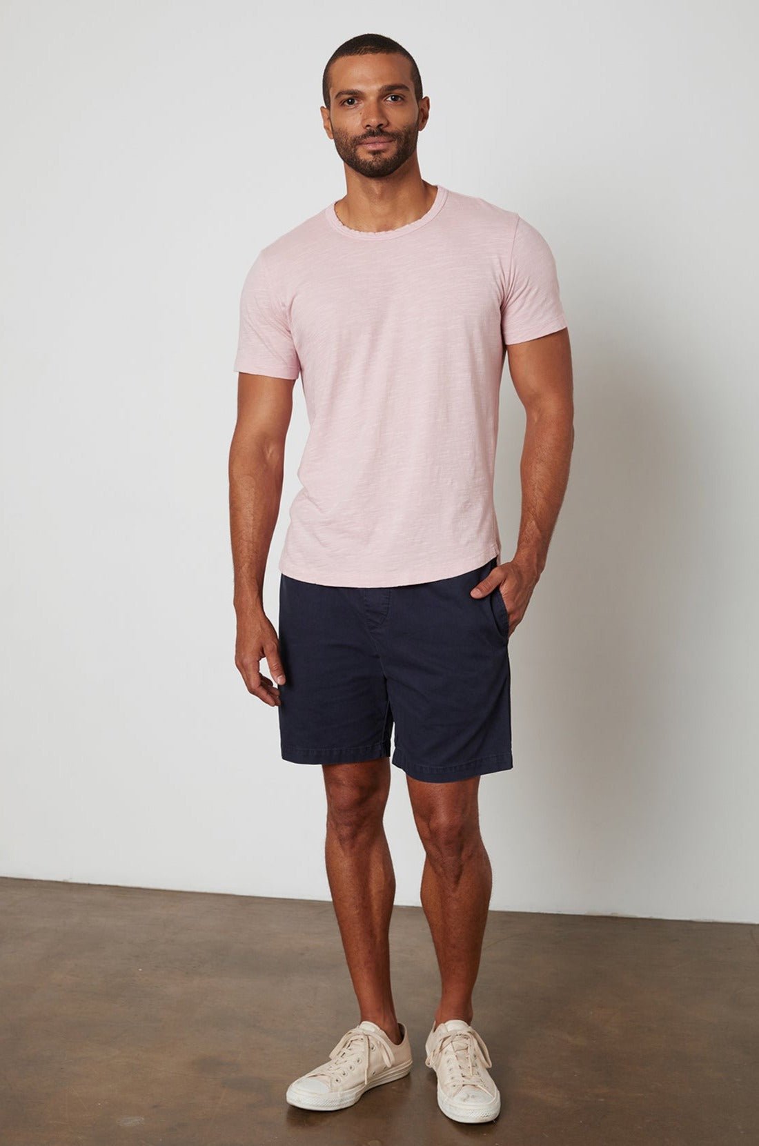 AMARO CREW NECK SLUB TEE - Velvet Staging 2.0