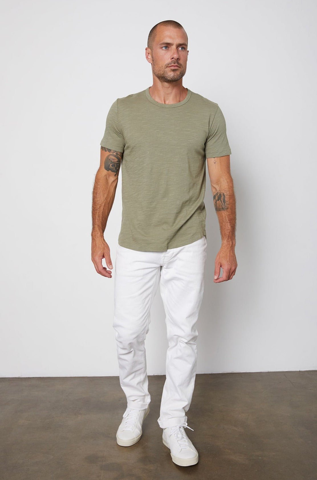 AMARO CREW NECK SLUB TEE - Velvet Staging 2.0