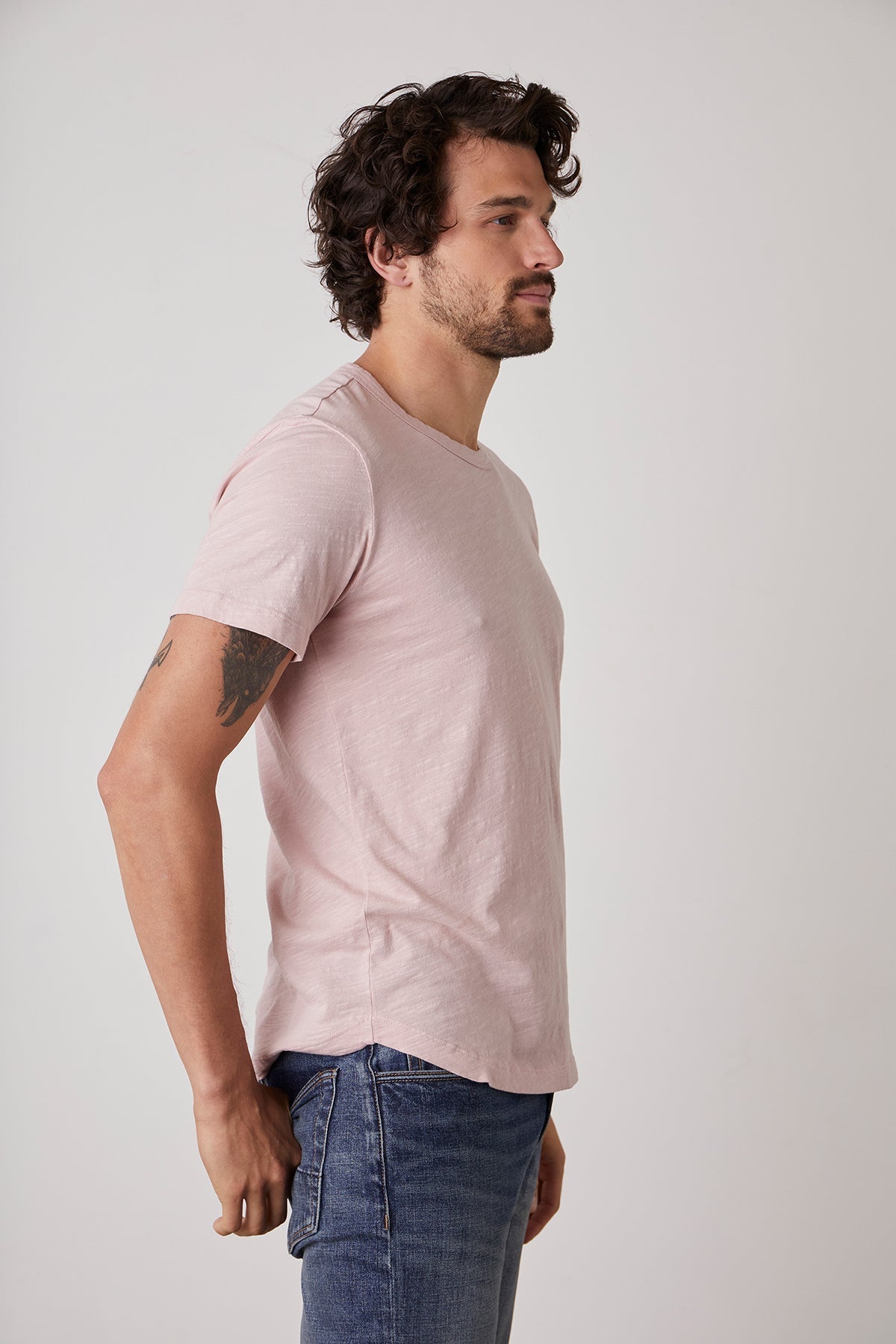 AMARO CREW NECK SLUB TEE - Velvet Staging 2.0