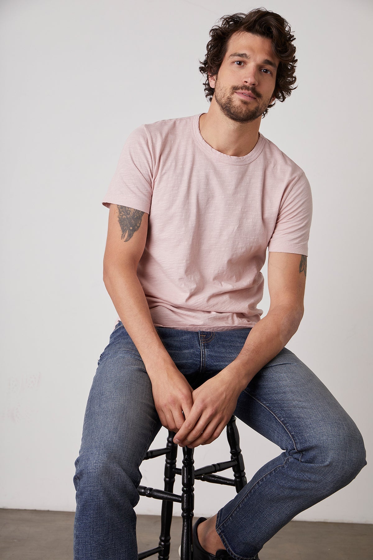 AMARO CREW NECK SLUB TEE - Velvet Staging 2.0