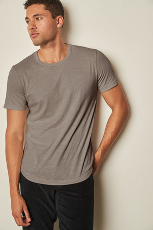 AMARO CREW NECK SLUB TEE - Velvet Staging 2.0