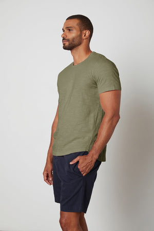 AMARO CREW NECK SLUB TEE - Velvet Staging 2.0
