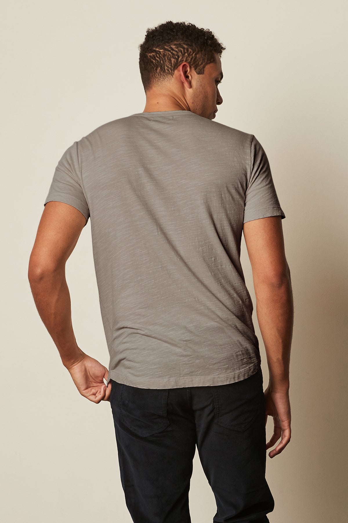 AMARO CREW NECK SLUB TEE - Velvet Staging 2.0-26916047913156